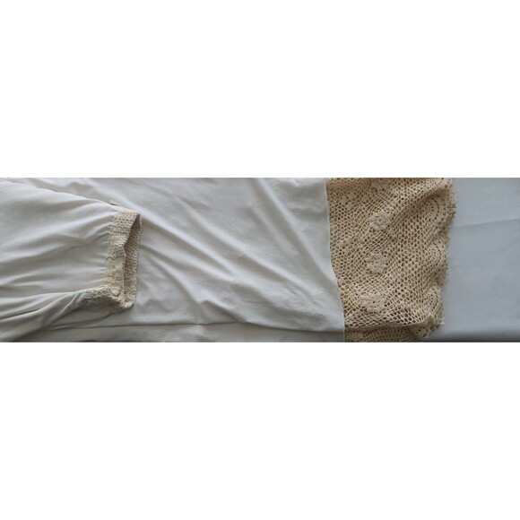 Pat Dahnke Waller, Texas Vintage Custom Made Cream/Ecru Crochet Skirt - Rare! - Picture 6 of 6